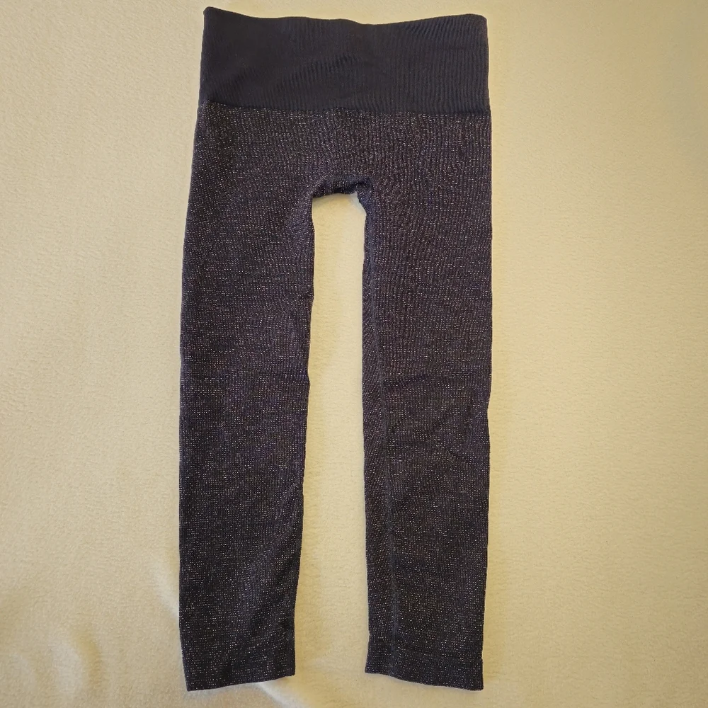 Chico's  ZENERGY Sparkle Navy Leggings SIZE 2